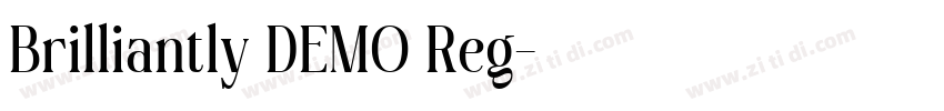 Brilliantly DEMO Reg字体转换 Brilliantly DEMO Reg字体转换
